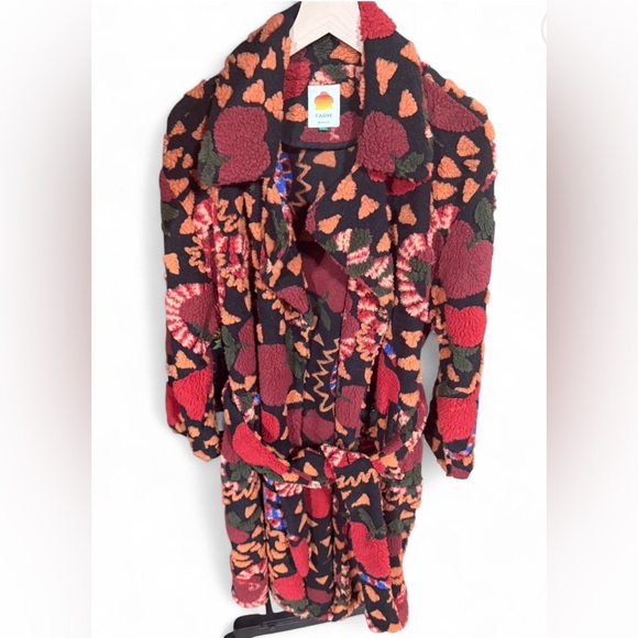 FARM Rio Jackets & Blazers - Farm Rio - women’s fluffy knee length jacket